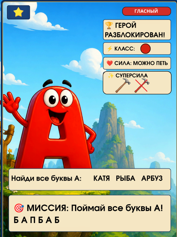 Карточки с алфавитом 5-7 лет — пример