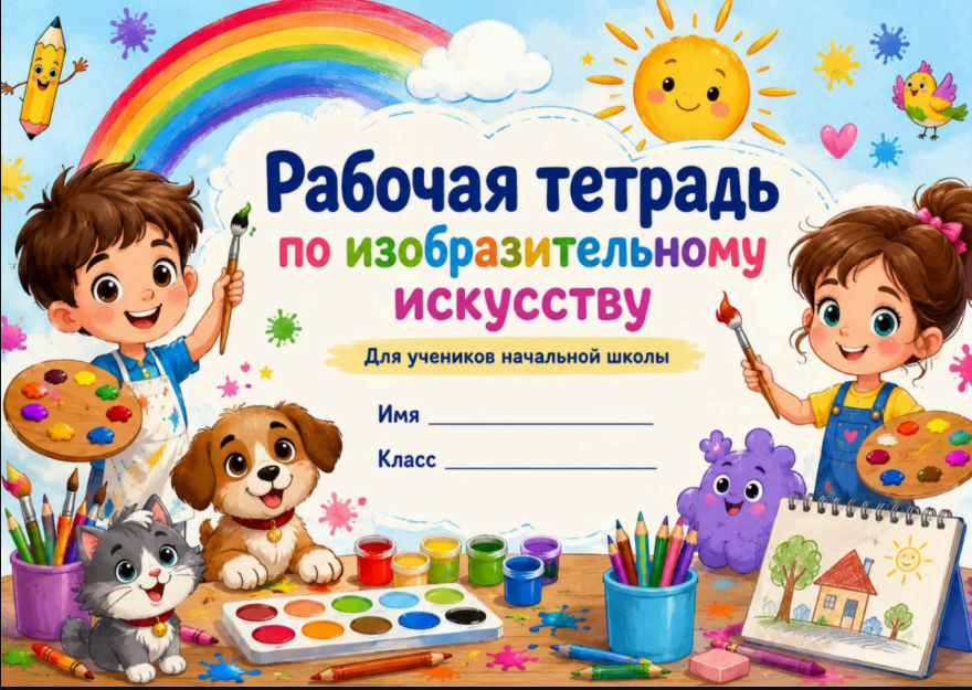Тетрадь по ИЗО — пример