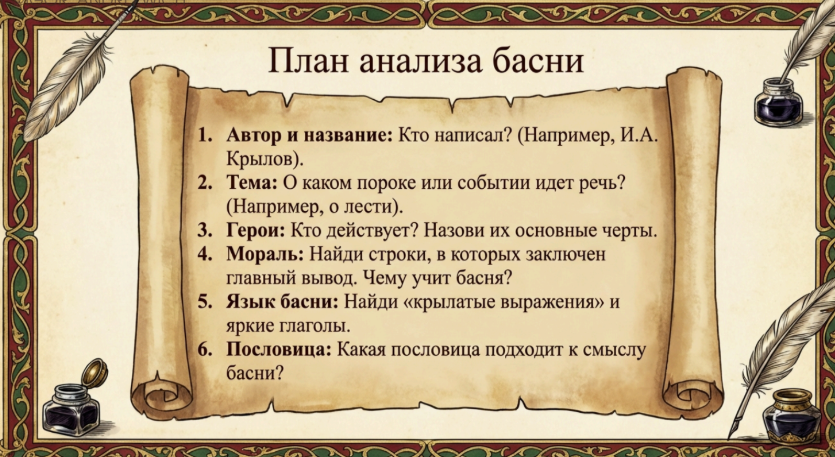 Помогатор по литературному чтению — пример карточки